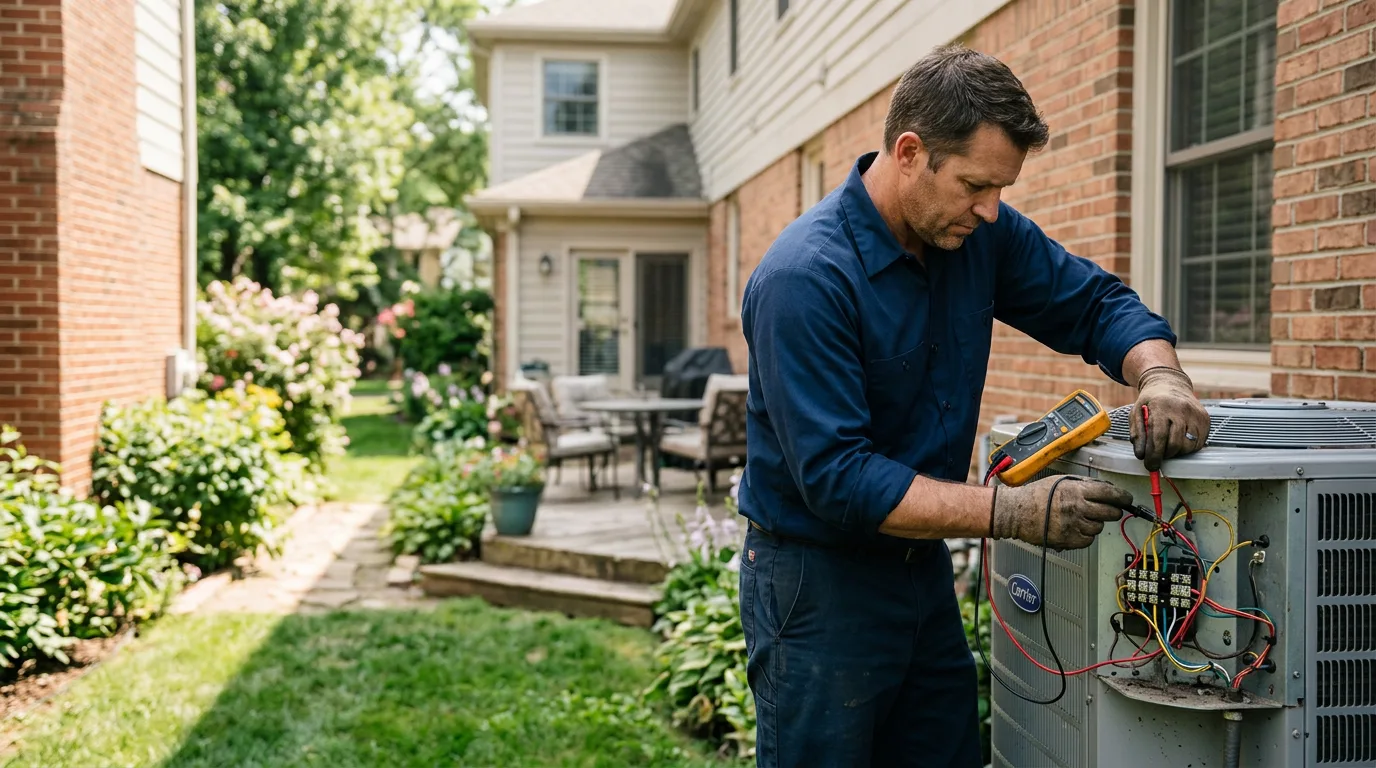 HVAC technician working near Ocean View, NJ